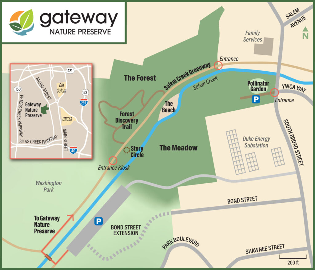 Map of Gateway Nature Preserve